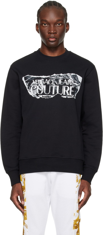 Photo: Versace Jeans Couture Black Magazine Sweatshirt