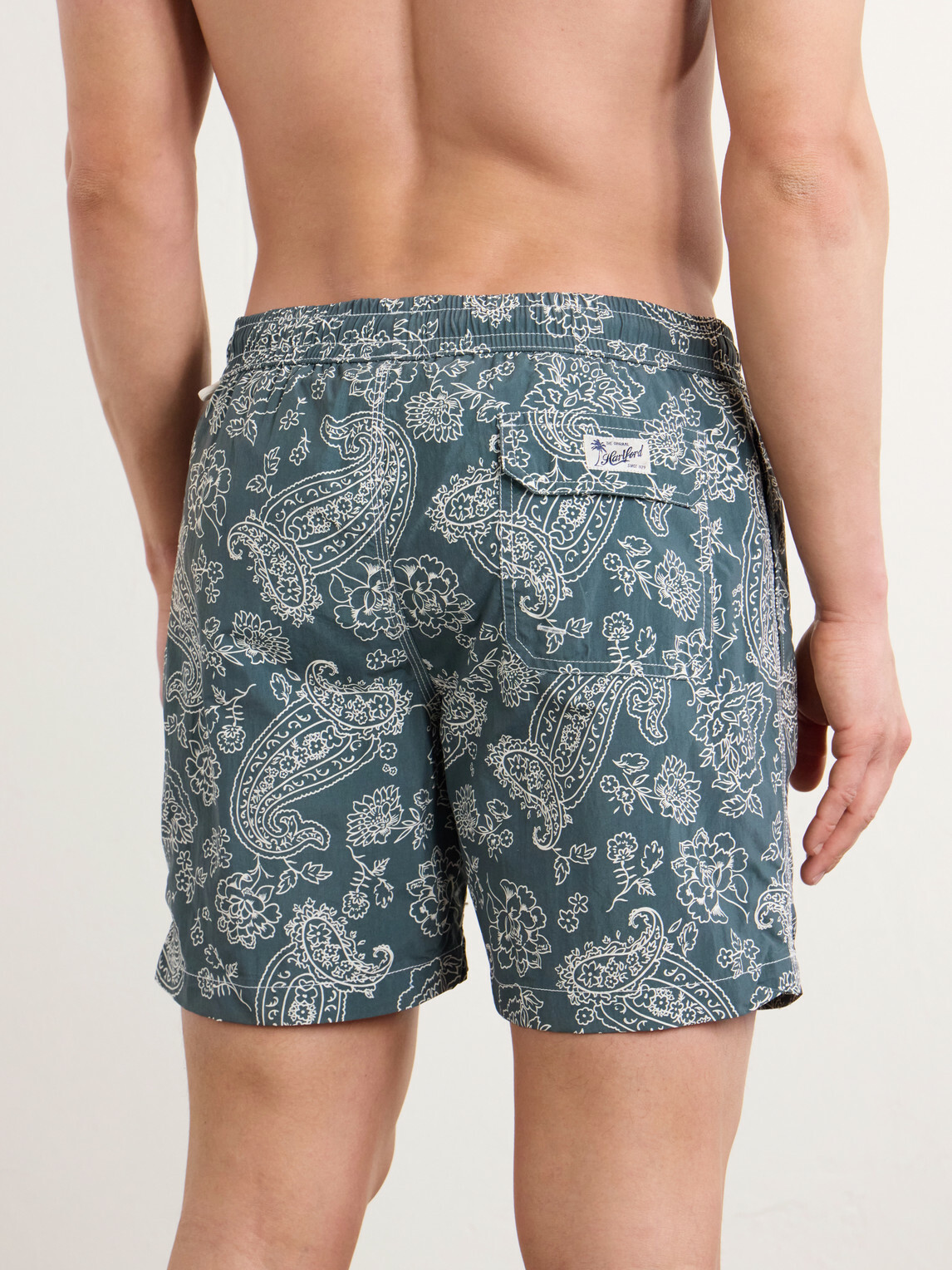Hartford - Straight-Leg Mid-Length Printed Swim Shorts - Green