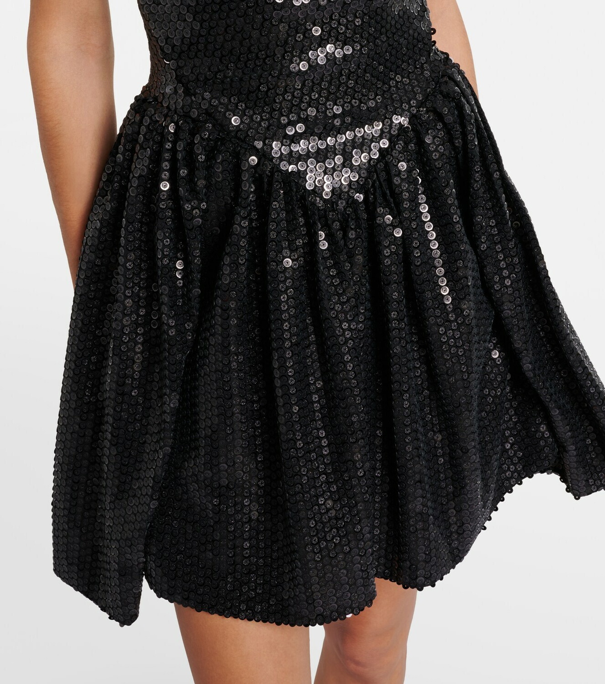 Vivienne Westwood Mini Sunday sequined draped corset dress