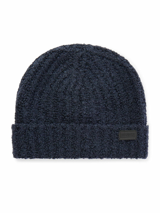 Photo: Canali - Ribbed Wool and Silk-Blend Beanie