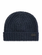Canali - Ribbed Wool and Silk-Blend Beanie