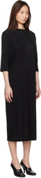 Studio Nicholson Black Milner Jersey Midi Dress
