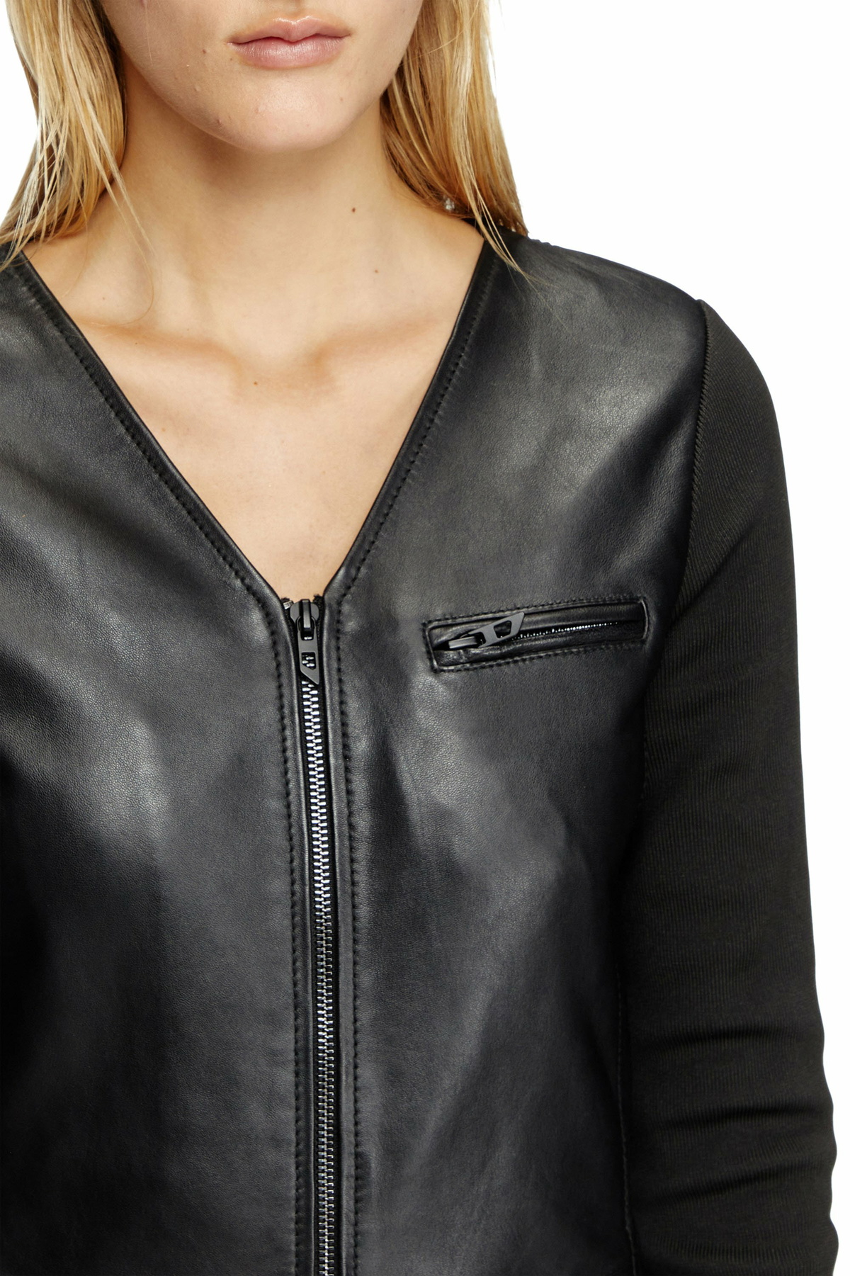 dress black leather boots Eliot Strapless Faux Leather Ruffle Mini Dress • Shop American Threads Women's Trendy Online Boutique Black / M