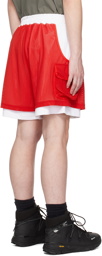 F/CE.® Red & White Layered Shorts