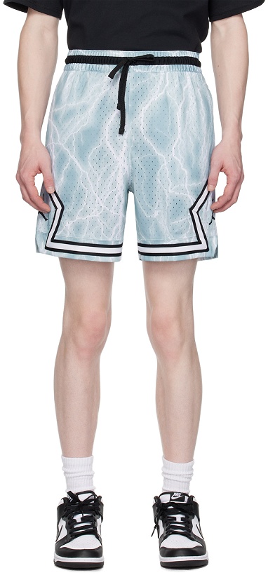Photo: Nike Jordan Blue & White Sport Diamond Shorts