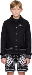 AMIRI Kids Black Bones Bomber Jacket