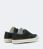 Visvim Nolan suede-trimmed canvas sneakers