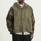YMC Men's Coated Cotton Bonehead Jacket in Dark Green