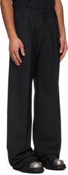 032c Black Wide Leg Suit Trousers