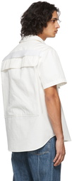 Helmut Lang Off-White Utility Short Sleeve Shirt