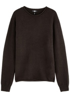 Paige Ferguson Slubbed Cotton Jumper Dark Brown