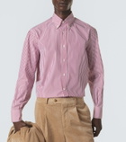 Brunello Cucinelli Striped cotton poplin shirt