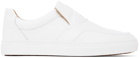 Vivienne Westwood White Embossed Slip-On Sneakers