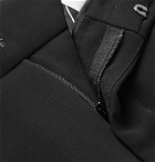 Alexander McQueen - Slim-Fit Stripe-Trimmed Crepe Trousers - Men - Black