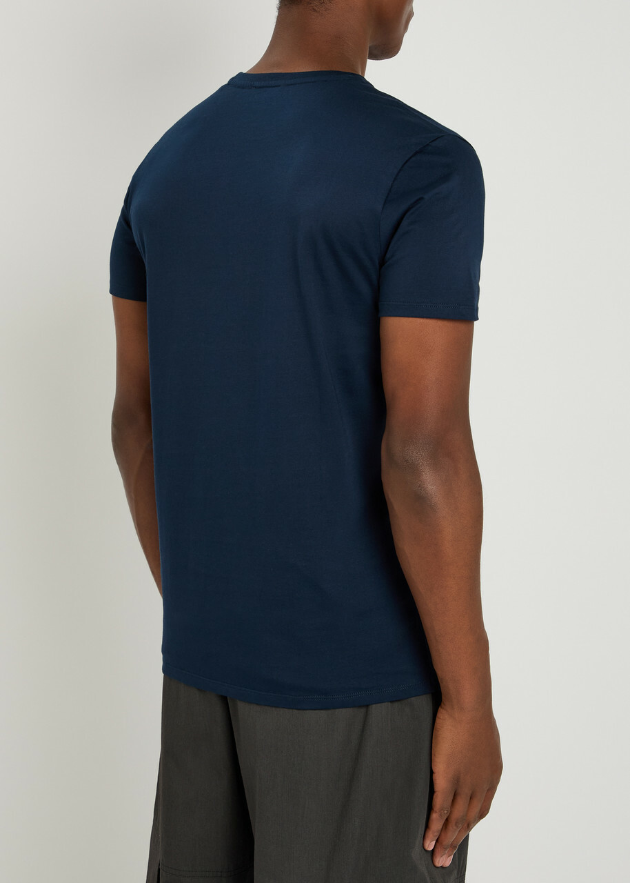 Sandbanks Logo Cotton T-shirt Navy