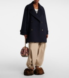 Loewe Belted double-breasted wool coat