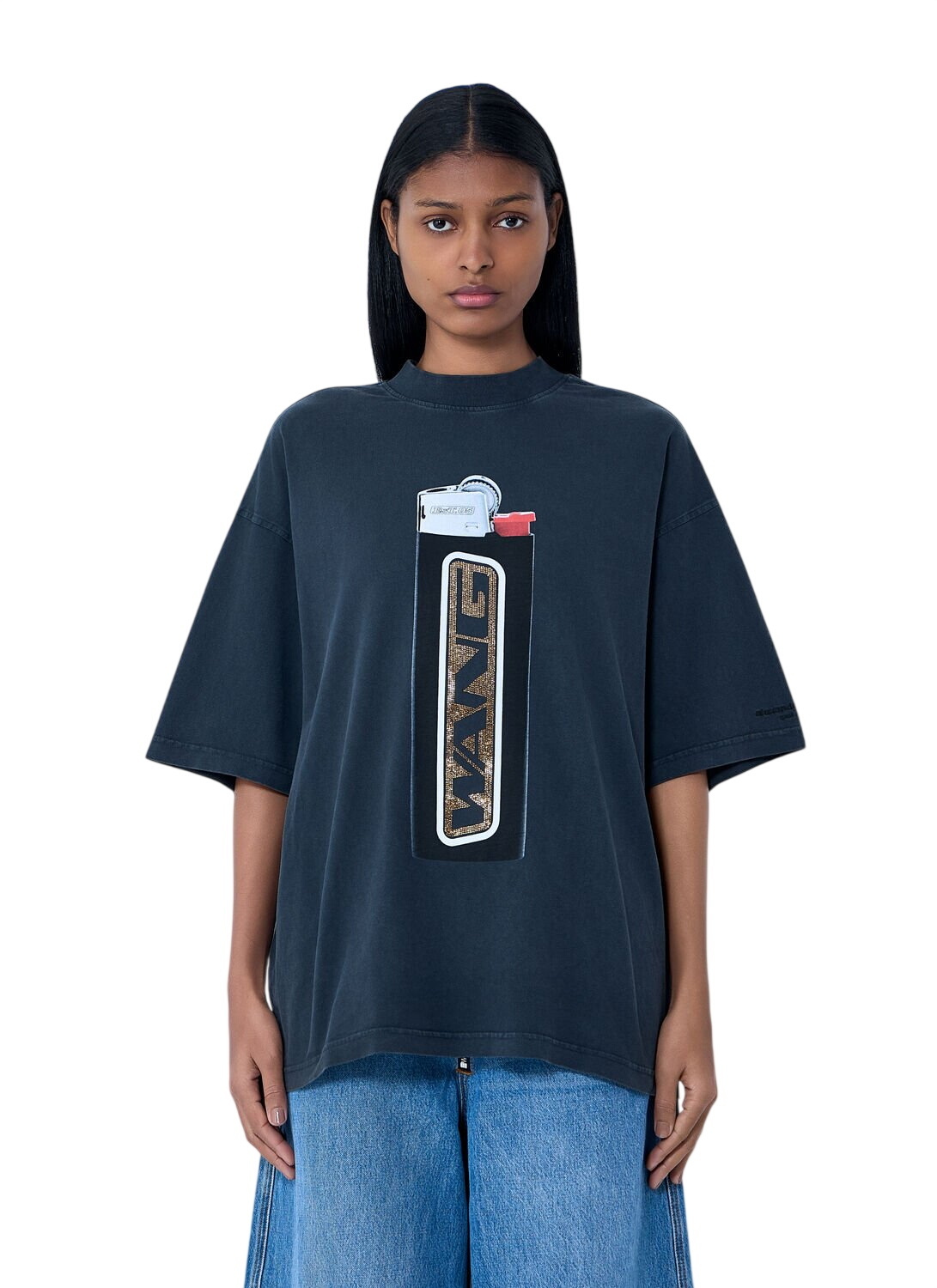 Alexander Wang Black Jersey Athletic Cropped T-Shirt Alexander Wang