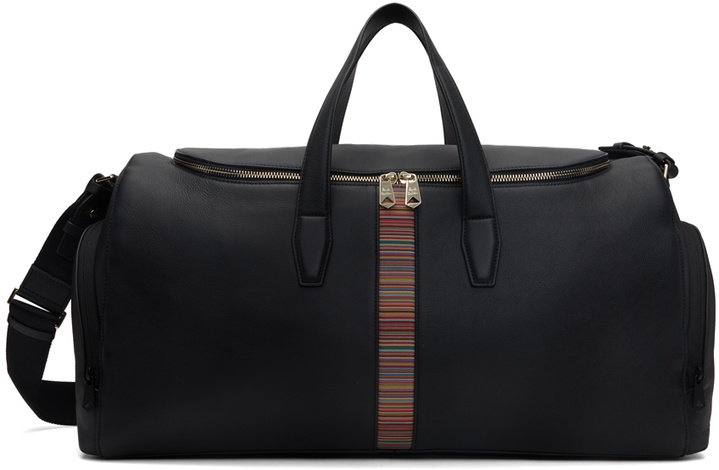 Photo: Paul Smith Black Signature Stripe Holdall Duffle Bag