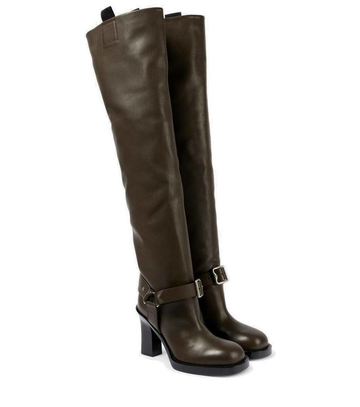 Photo: Burberry Leather over-the-knee boots