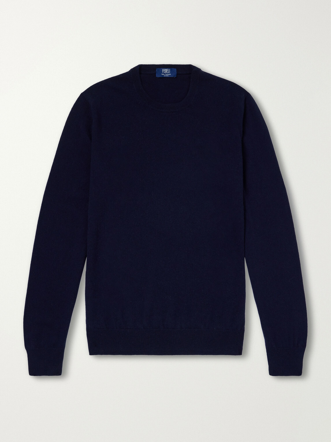 FEDELI - Argentina Baby Cashmere Sweater - Blue