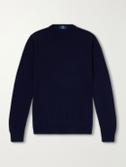 FEDELI - Argentina Baby Cashmere Sweater - Blue