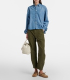 Polo Ralph Lauren Bellport woven leather tote bag