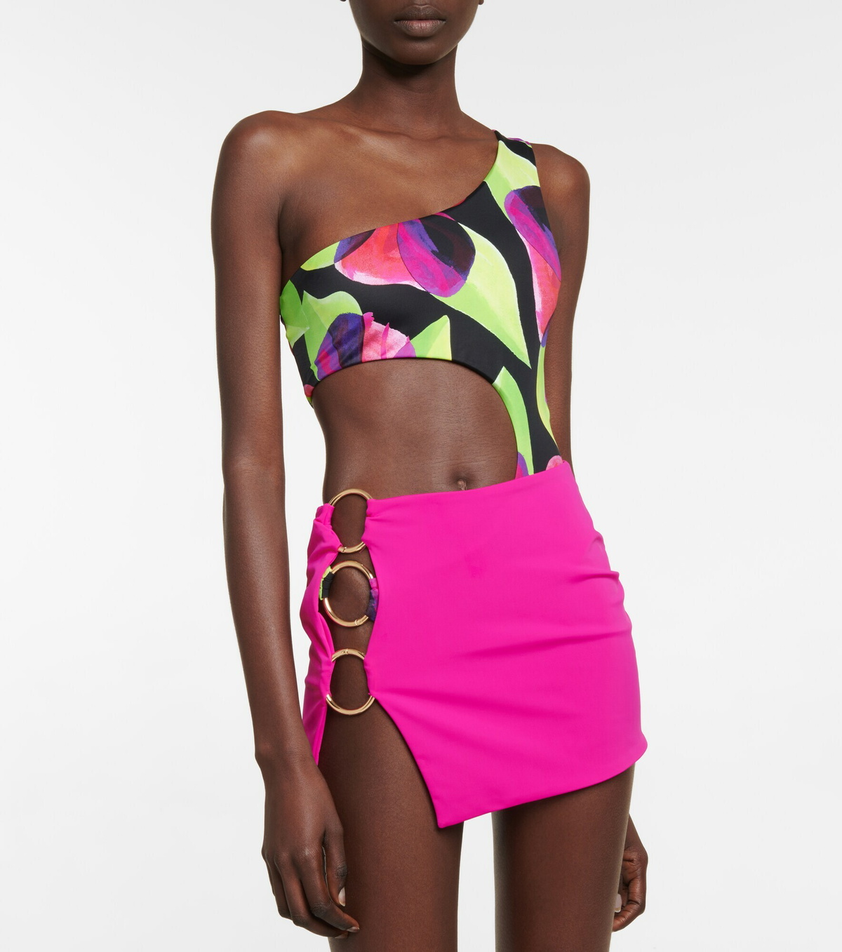 Louisa Ballou - Ring-detail cutout miniskirt