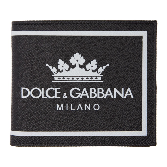 Photo: Dolce and Gabbana Black Bifold Logo Wallet
