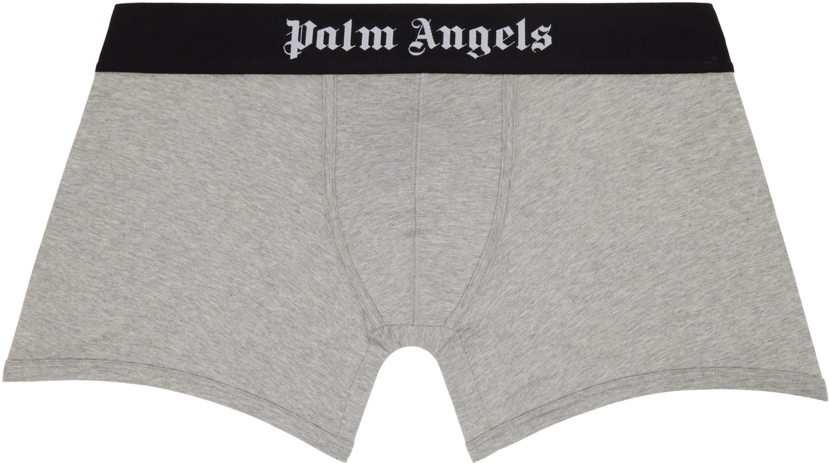 Palm Angels Two-Pack Gray 'Palm Angels' Boxer Briefs