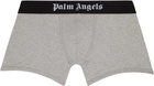 Palm Angels Two-Pack Gray 'Palm Angels' Boxer Briefs