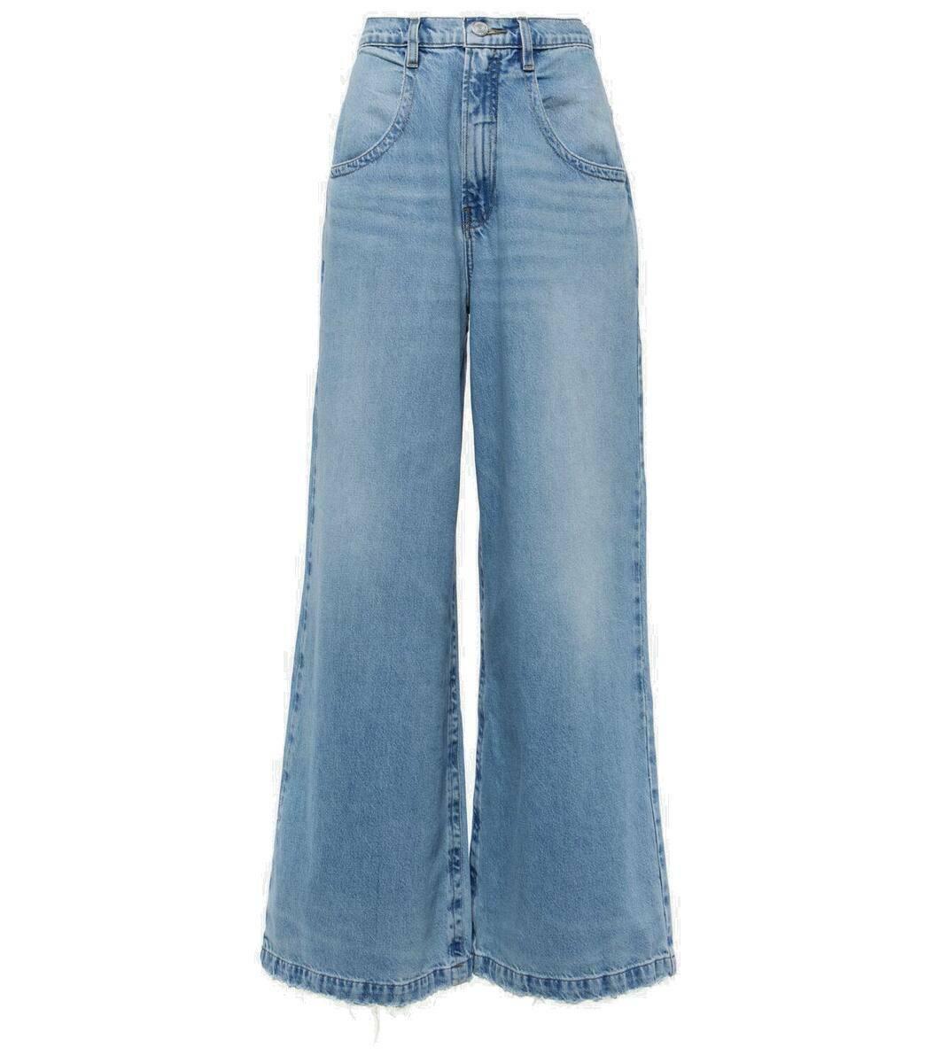 Frame The Skater high-rise wide-leg jeans Frame Denim
