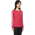adidas Originals Pink 3-Stripes Long Sleeve T-Shirt
