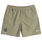F.C. Real Bristol Men's Supplex Nylon Easy Shorts in Khaki