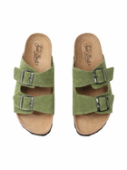 MC2 Saint Barth Military Green Terry Man Sandals