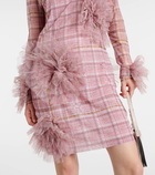 Acne Studios Dinana appliqué checked minidress