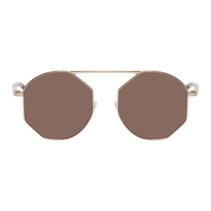 Photo: McQ Alexander McQueen Gold MQ0146SA Sunglasses