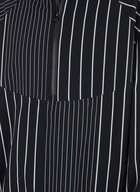 Offkey Pinstripe Jacket in Black