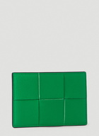 Intreccio Card Holder in Green