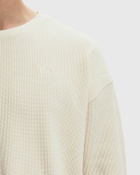 New Era NE LS WAFFLE TEE NEWERA White Mens Longsleefe