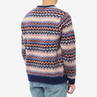 Howlin by Morrison Men's Howlin' Cosmic Fantasies Zig Zag Crew Knit in Mercury