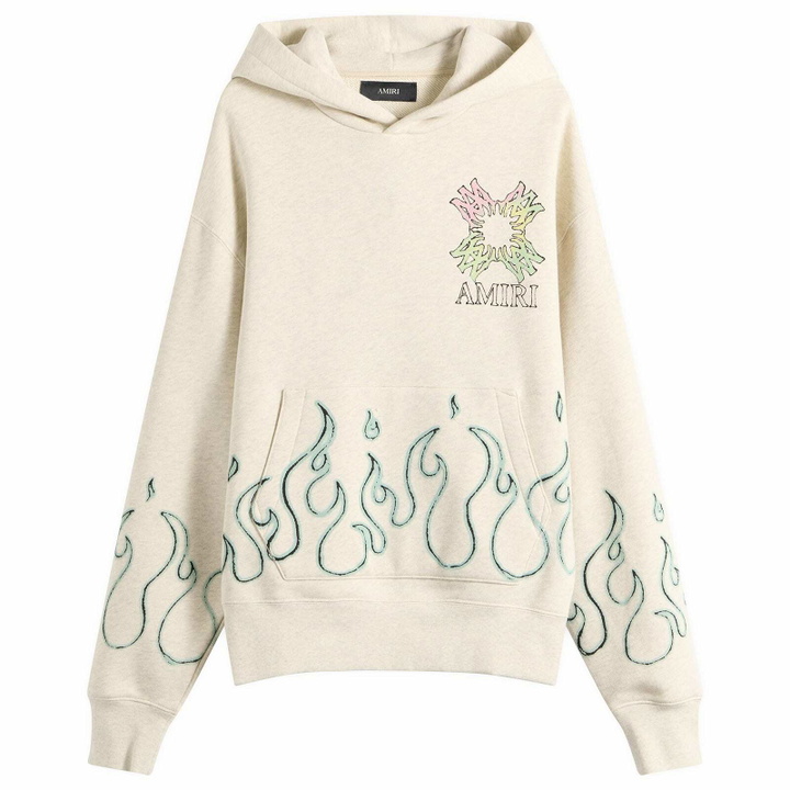 Photo: Amiri Men's MA Quad Flames Hoodie in Ivory
