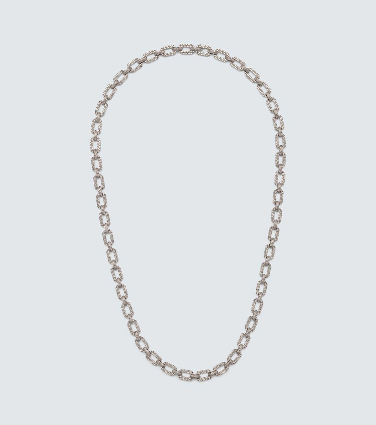 Shay Jewelry 18kt white gold chain necklace with diamonds