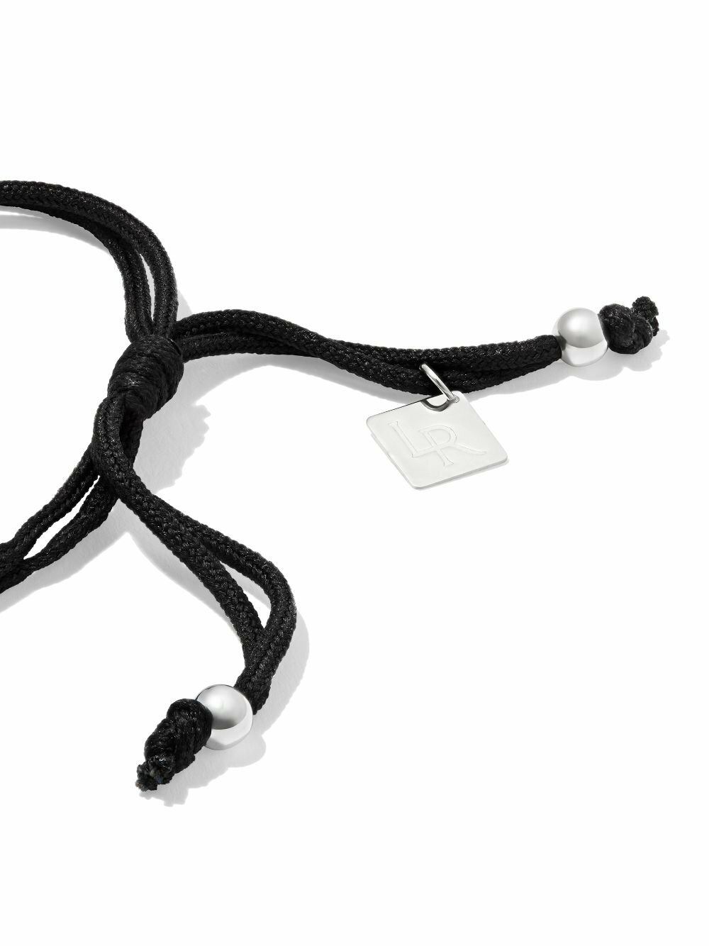 Lauren Rubinski Sterling Silver Diamond Drawstring Bracelet