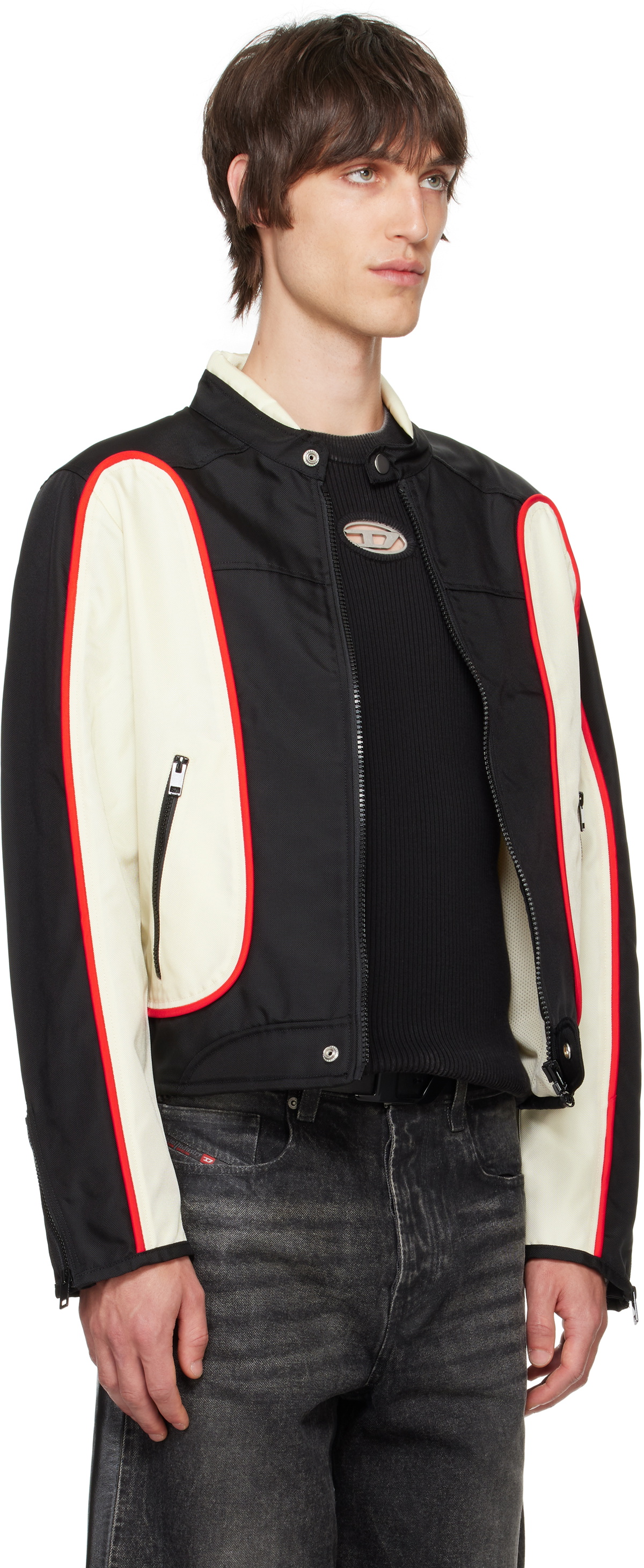 Diesel Black & Off-White J-Blink Jacket Diesel