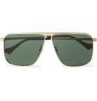 Gucci - D-Frame Gold-Tone Sunglasses - Gold