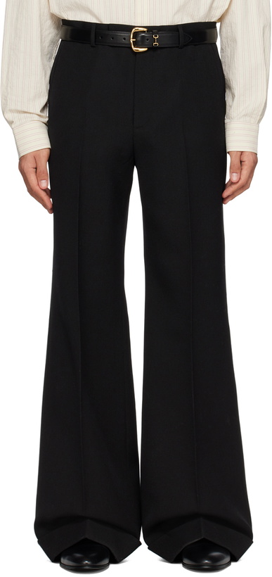 Photo: Gucci Black Crease Trousers