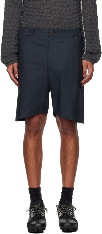 Photo: Robyn Lynch Black Ripstop Cotton Cargo Shorts