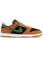 Nike - Dunk Low Mesh-Trimmed Suede Sneakers - Brown