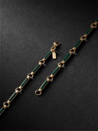Foundrae - Karma 18-Karat Gold, Malachite and Diamond Necklace