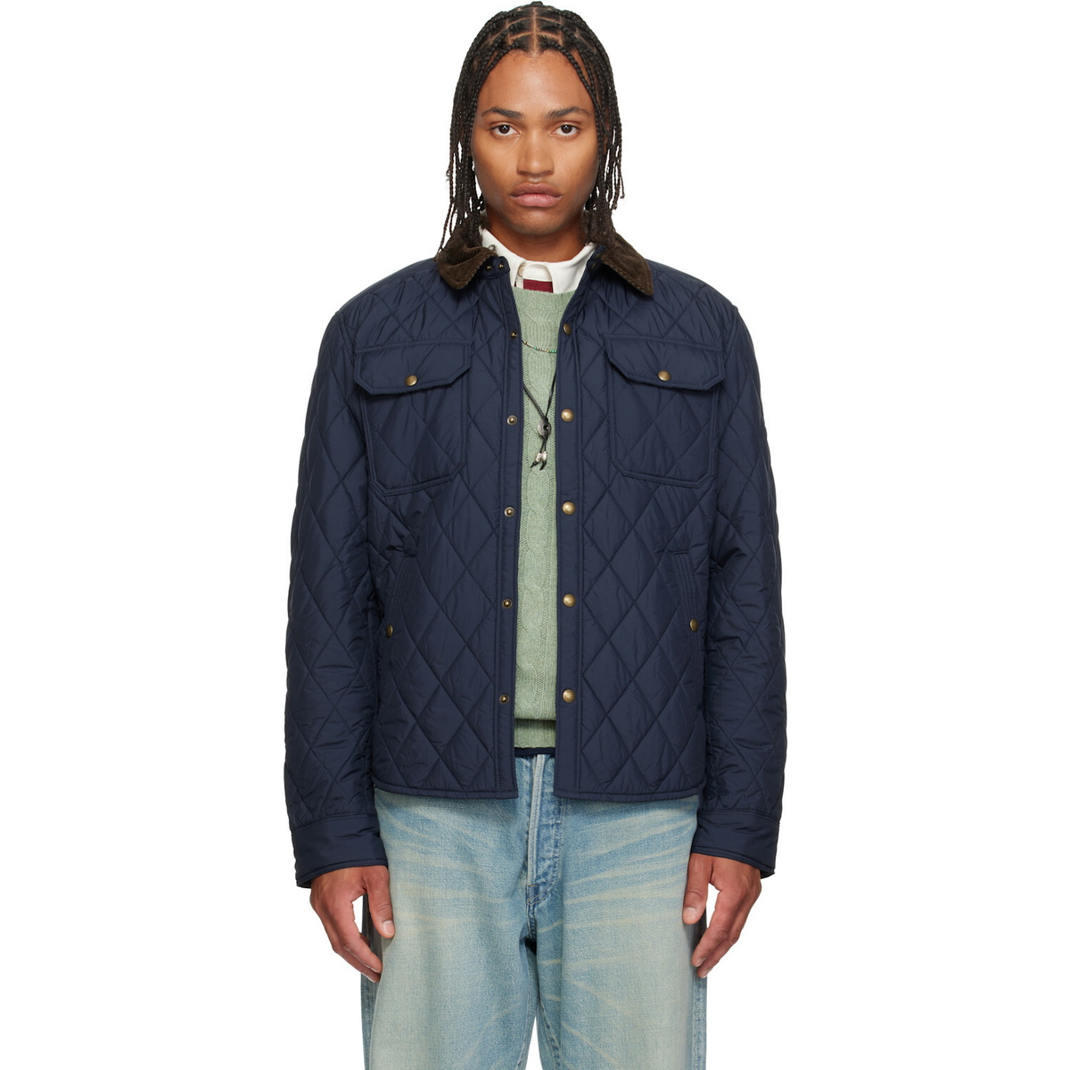 Polo Ralph Lauren Navy 'The Beaton' Quilted Jacket
